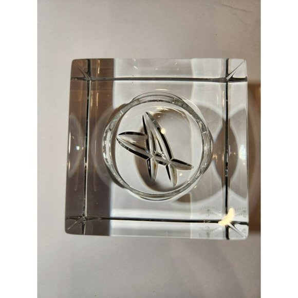 Modern WATERFORD CRYSTAL Ireland Geo John Rocha Candlestick Votive Candle Holder - Picture 1 of 6